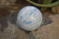 Polished Blue Spotted Spinel Quartz Spheres x 6 From Madagascar - Toprock Gemstones and Minerals