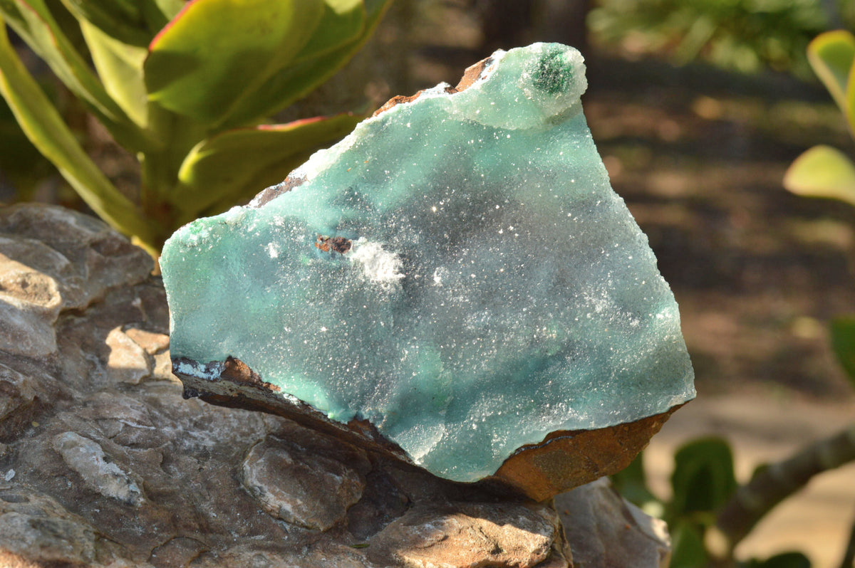 Natural Drusy Coated Chrysocolla Dolomite Specimens x 2 From Lupoto Mine, Congo - TopRock