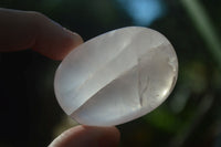 Polished Gemmy Pink Rose Quartz Palm Stones  x 12 From Madagascar - Toprock Gemstones and Minerals
