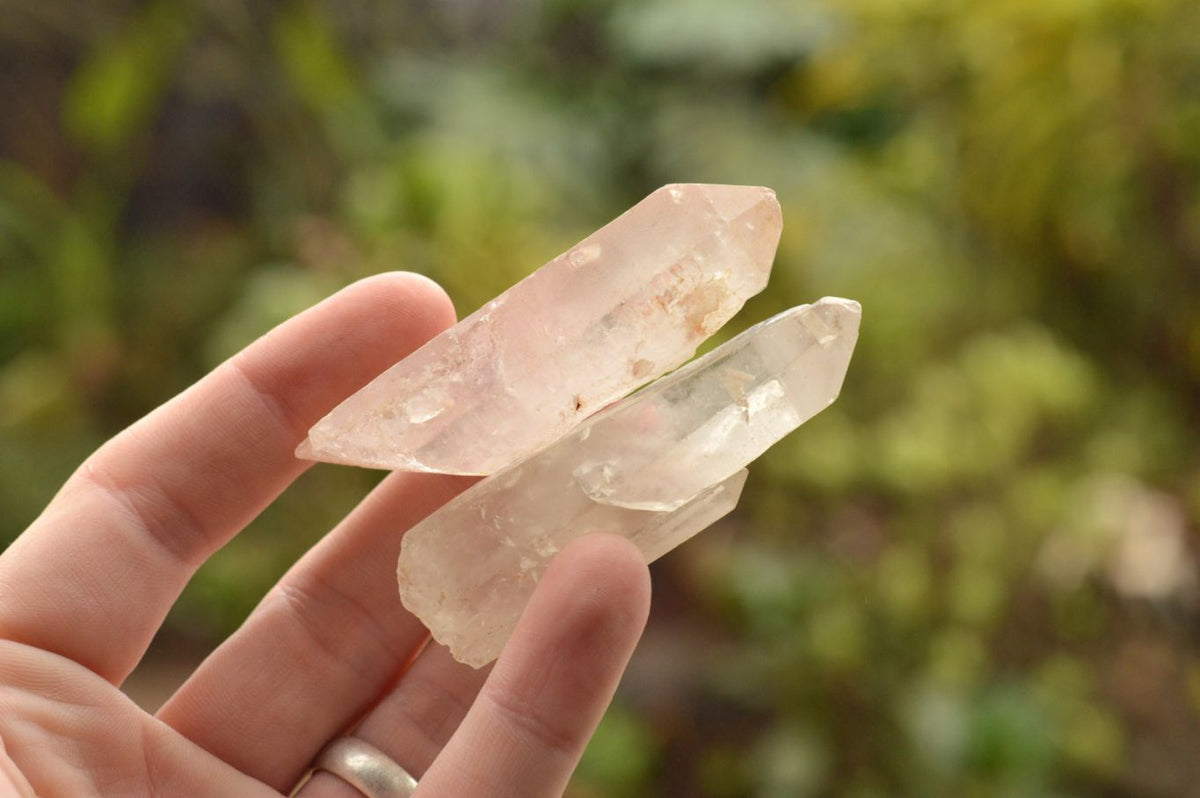 Natural Single Clear Quartz Crystals x 35 From Madagascar - TopRock