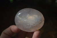 Polished Gemmy Pink Rose Quartz Palm Stones  x 12 From Madagascar - Toprock Gemstones and Minerals