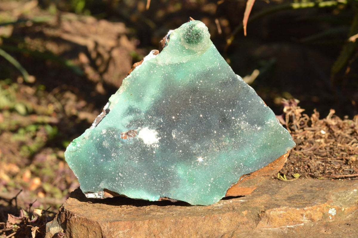 Natural Drusy Coated Chrysocolla Dolomite Specimens x 2 From Lupoto Mine, Congo - TopRock