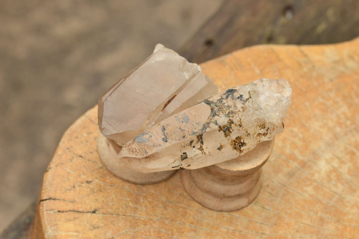 Natural Single Clear Quartz Crystals x 35 From Madagascar - TopRock
