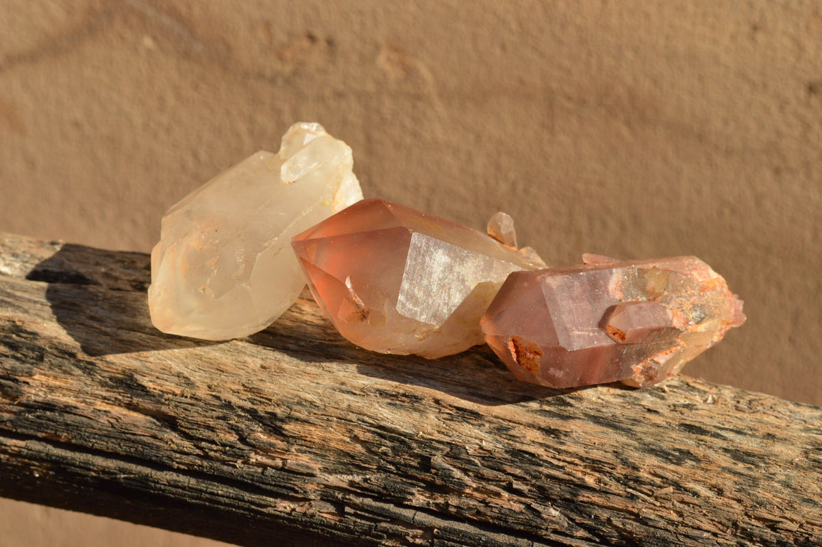 Natural Red Hematoid Phantom Quartz Crystals x 35 From Karoi, Zimbabwe - TopRock