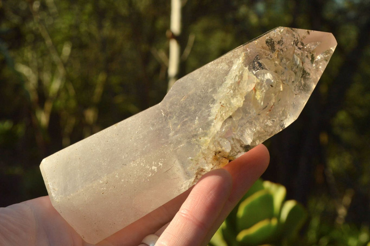 Polished Stunning Pair Of Window Quartz Crystals x 2 From Madagascar - TopRock
