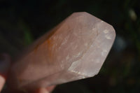 Polished Pink Rose Quartz Standing Free Form & DT Point x 2 From Antsirabe, Madagascar - Toprock Gemstones and Minerals