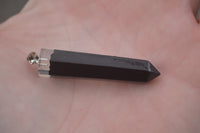 Polished Packaged Hand Crafted Resin Pendant with Black Tourmaline Schorl Chips - sold per piece - From Bulwer, South Africa - TopRock