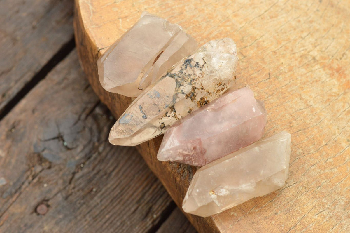 Natural Single Clear Quartz Crystals x 35 From Madagascar - TopRock