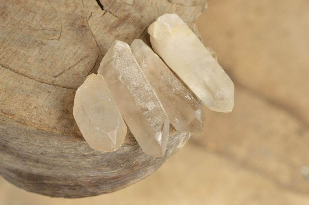 Natural Single Clear Quartz Crystals x 35 From Madagascar - TopRock