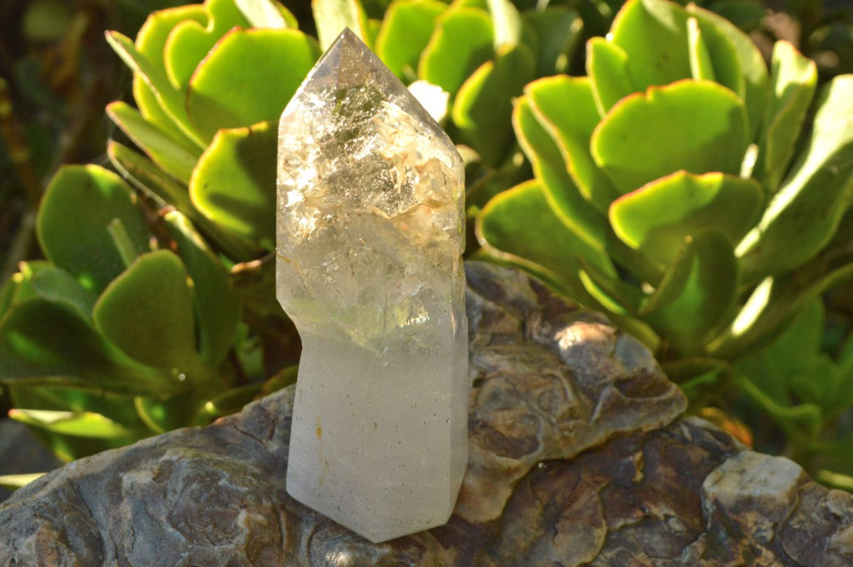 Polished Stunning Pair Of Window Quartz Crystals x 2 From Madagascar - TopRock