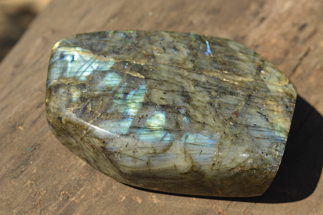 Polished Blue & Gold Labradorite Standing Free Form x 1 From Tulear, Madagascar - TopRock