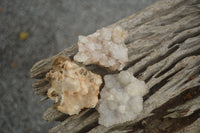 Natural Drusy Coated Mountain Quartz Specimens  x 18 From Alberts Mountain, Lesotho - TopRock