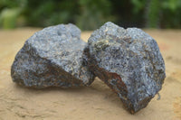 Natural Rare Rough Iolite Water Sapphire Specimens  x 6 From Madagascar - Toprock Gemstones and Minerals