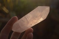 Polished Gemmy Double Terminated Rose Quartz Points x 4 From Ambatondrazaka, Madagascar - Toprock Gemstones and Minerals