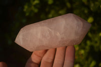 Polished Gemmy Double Terminated Rose Quartz Points x 4 From Ambatondrazaka, Madagascar - Toprock Gemstones and Minerals