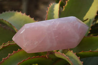 Polished Gemmy Double Terminated Rose Quartz Points x 4 From Ambatondrazaka, Madagascar - Toprock Gemstones and Minerals