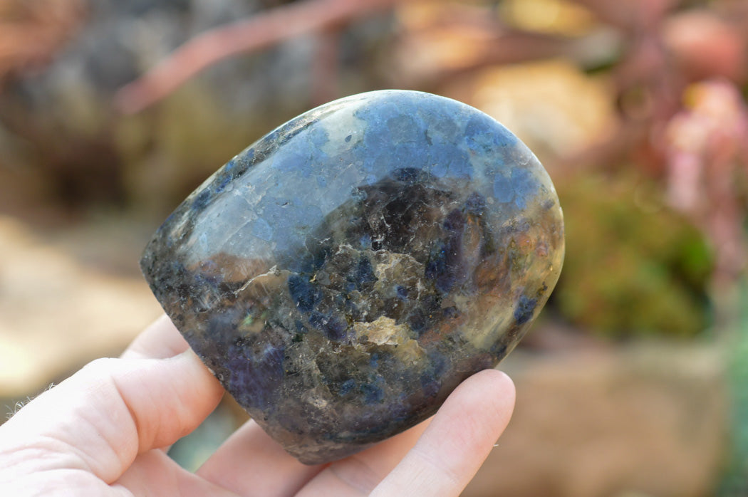 Polished Rare Blue Iolite / Water Sapphire Standing Free Forms x 6 From Madagascar - TopRock