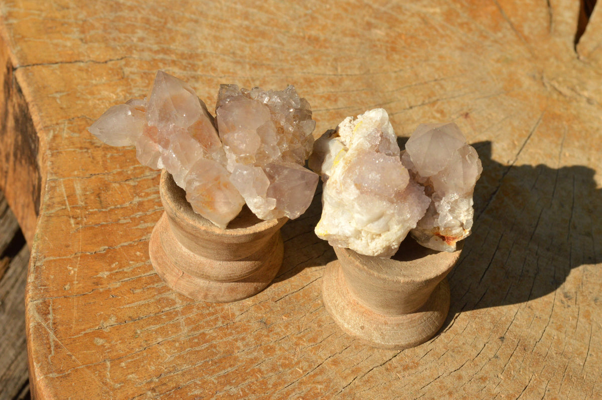 Natural Small Spirit Quartz Clusters x 35 From Southern Africa - TopRock