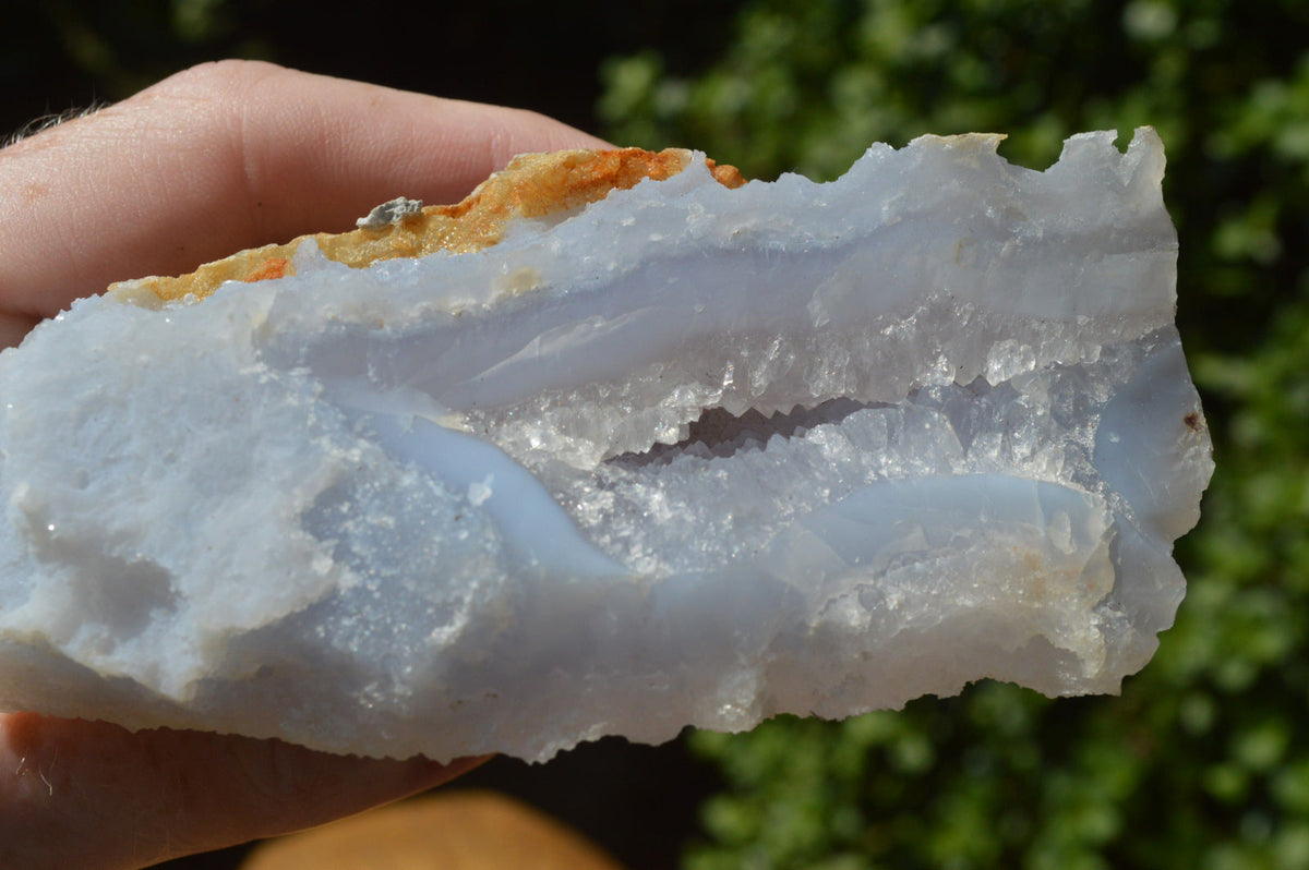 Natural Etched Blue Lace Agate Chalcedony Specimens x 5 From Nsanje, Malawi - TopRock