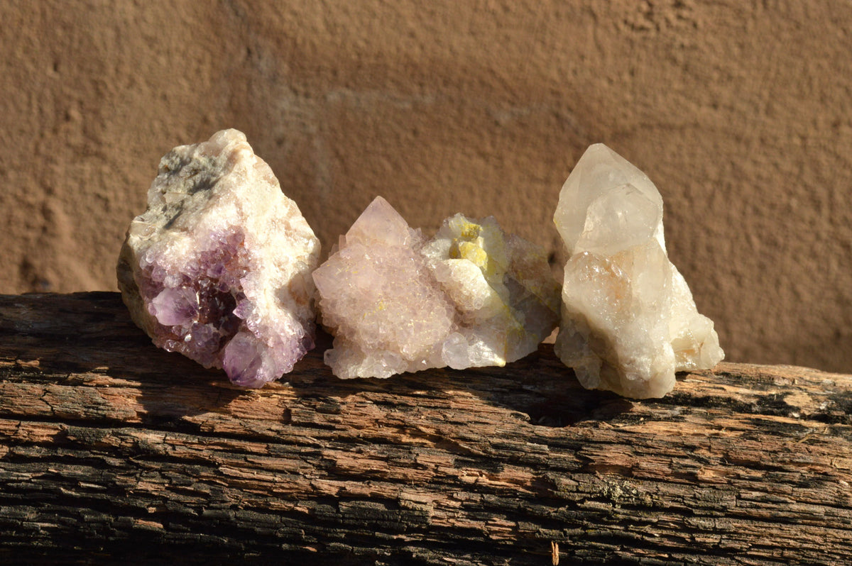 Natural Small Spirit Quartz Clusters x 35 From Southern Africa - TopRock