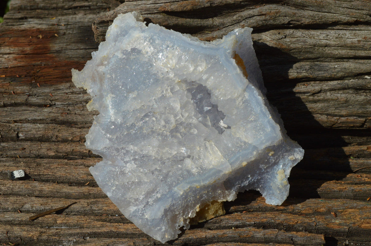 Natural Etched Blue Lace Agate Chalcedony Specimens x 5 From Nsanje, Malawi - TopRock