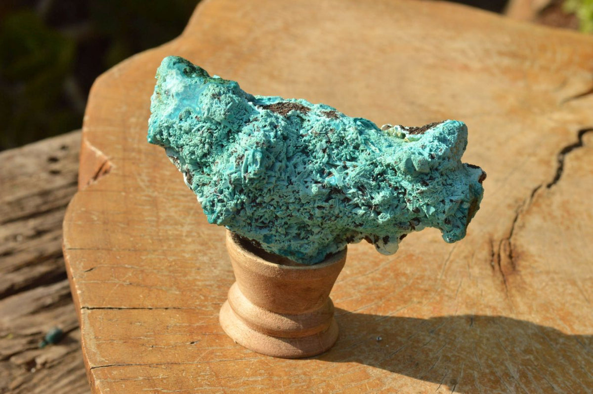 Natural Blue Botryoidal Chrysocolla Specimens x 2 From Kulukuluku, Congo - TopRock