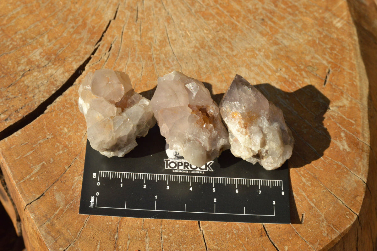 Natural Small Spirit Quartz Clusters x 35 From Southern Africa - TopRock