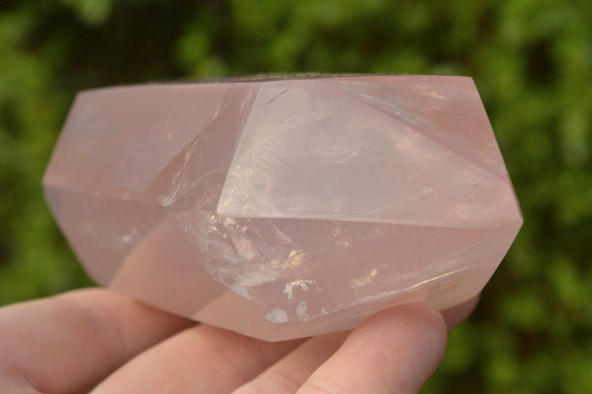 Polished Double Terminated Gemmy Rose Quartz Points x 3 From Madagascar - TopRock