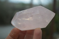 Polished Gemmy Double Terminated Rose Quartz Points x 6 From Antsirabe, Madagascar - Toprock Gemstones and Minerals