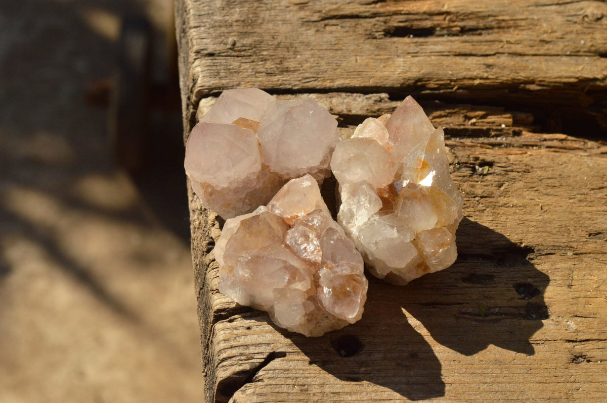 Natural Small Spirit Quartz Clusters x 35 From Southern Africa - TopRock
