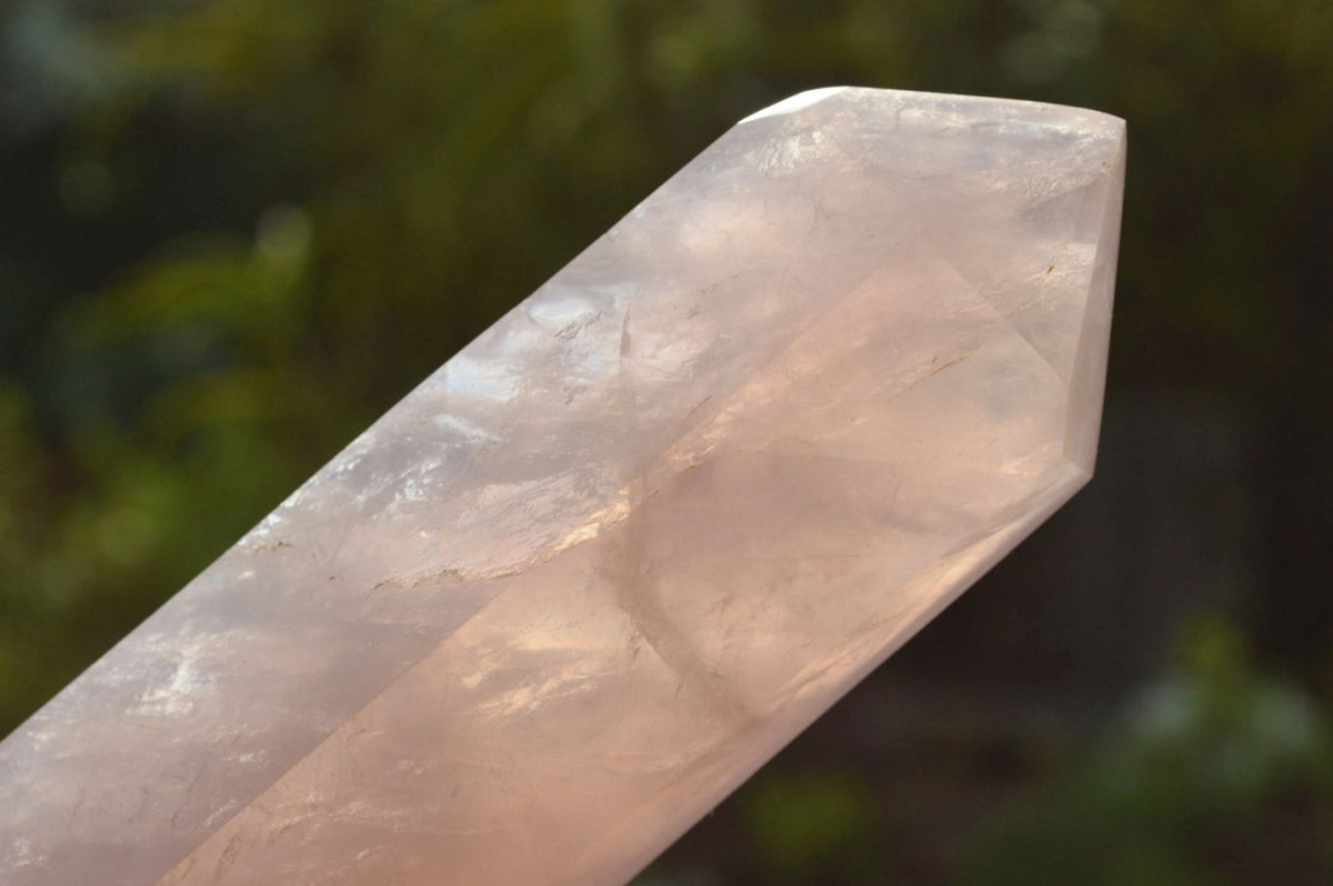 Polished Double Terminated Gemmy Rose Quartz Points x 3 From Madagascar - TopRock