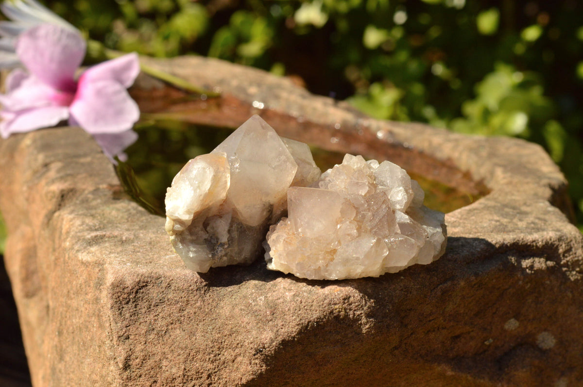 Natural Small Spirit Quartz Clusters x 35 From Southern Africa - TopRock