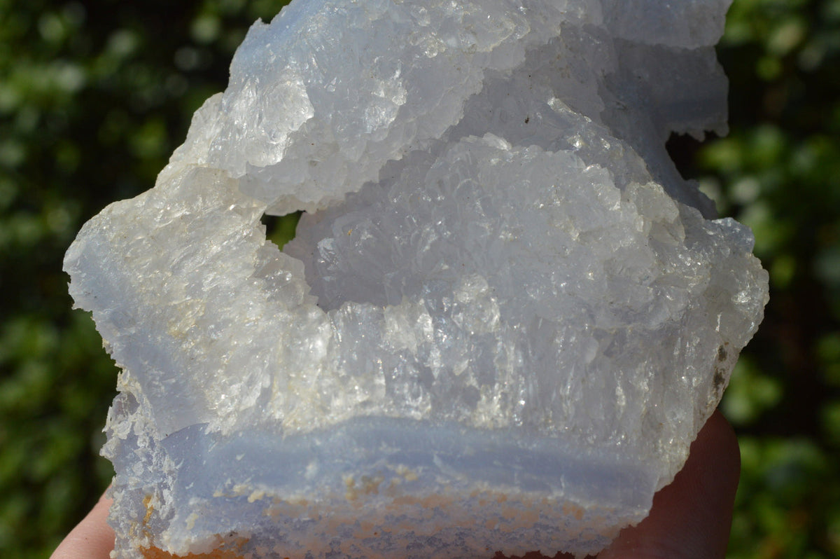 Natural Etched Blue Lace Agate Chalcedony Specimens x 5 From Nsanje, Malawi - TopRock
