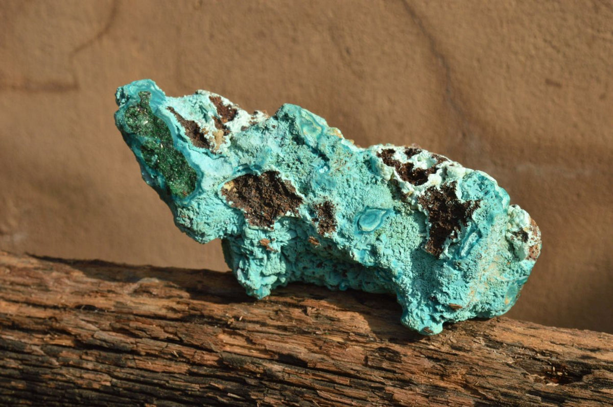 Natural Blue Botryoidal Chrysocolla Specimens x 2 From Kulukuluku, Congo - TopRock