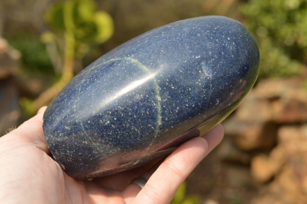 Polished Selected Blue Lazulite Standing Free Forms x 2 From Madagascar - TopRock