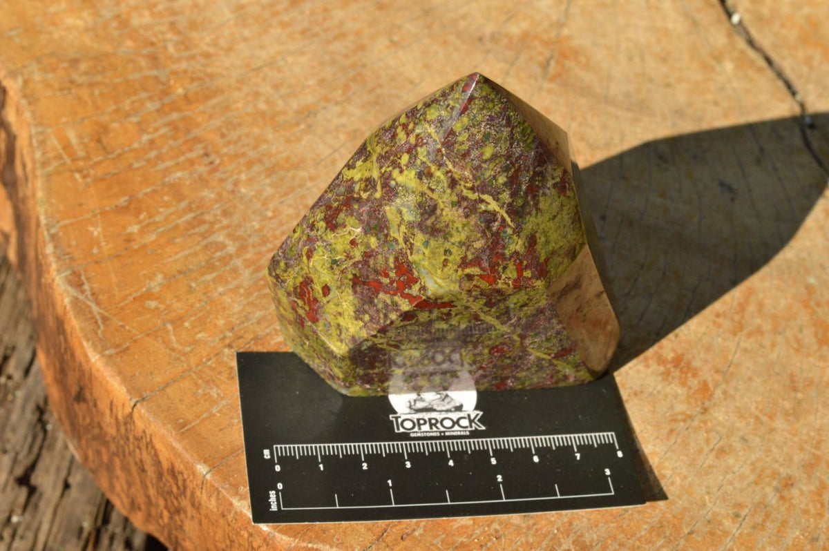 Polished Bastite Dragon Blood Stone Points x 4 From Tshipies, South Africa - TopRock