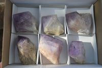 Polished Large Jacaranda Amethyst Crystals x 6 From Zambia - Toprock Gemstones and Minerals