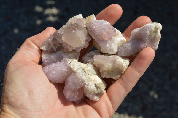 Natural Small Spirit Amethyst Quartz Clusters & Crystals  x 88 From Boekenhouthoek, South Africa - TopRock