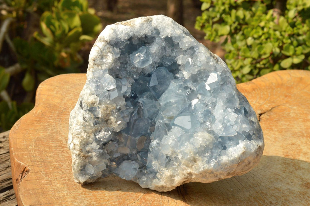 Natural Blue Celestite Specimen With Gemmy Cubic Crystals x 1 From Sakoany, Madagascar - TopRock