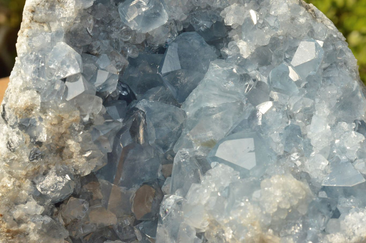 Natural Blue Celestite Specimen With Gemmy Cubic Crystals x 1 From Sakoany, Madagascar - TopRock