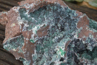 Natural Drusy Quartz Coated Malachite On Red Copper Dolomite  x 1 From Likasi, Congo - Toprock Gemstones and Minerals