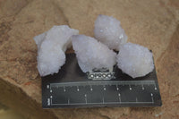 Natural Small Pale Lilac Spirit Quartz Clusters x 35 From Boekenhouthoek, South Africa - Toprock Gemstones and Minerals