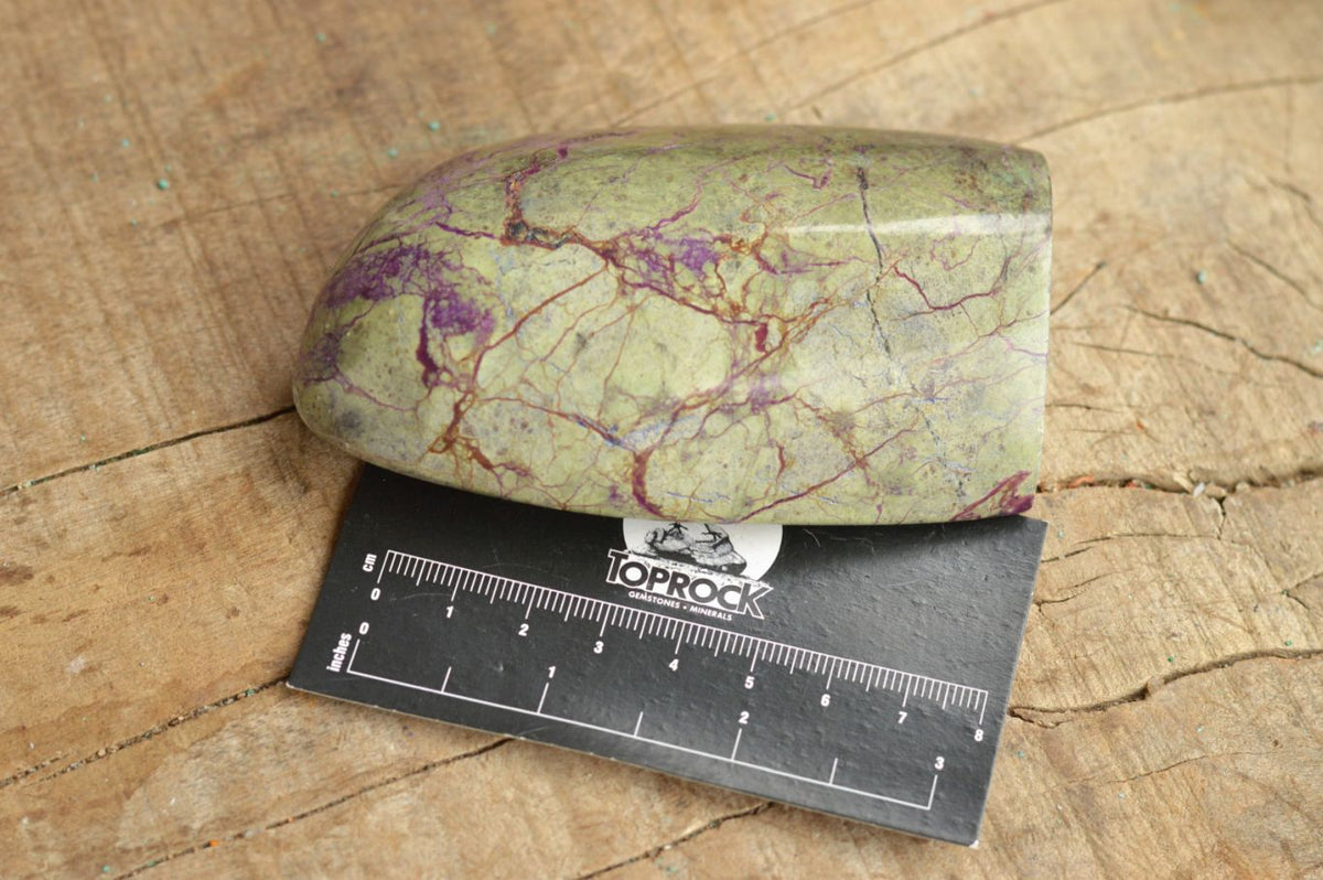 Polished Stichtite & Green Serpentine / Atlantisite Standing Free Forms x 6 From Barberton, South Africa - TopRock