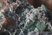 Natural Drusy Quartz Coated Malachite On Red Copper Dolomite  x 1 From Likasi, Congo - Toprock Gemstones and Minerals