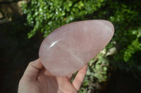 Polished Pink Rose Quartz Standing Free Forms x 2 From Madagascar - Toprock Gemstones and Minerals