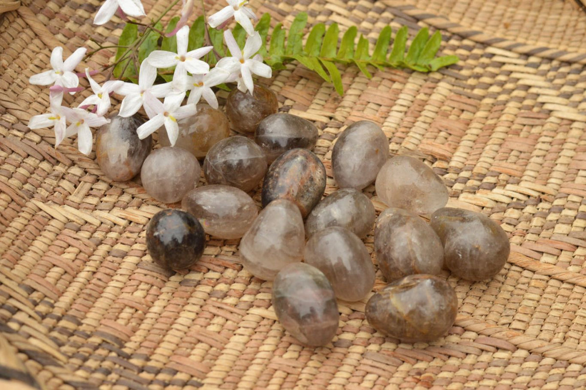 Polished Mini Morion Smokey Quartz Eggs x 35 From Madagascar - TopRock