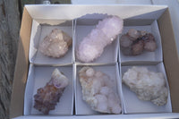 Natural Mixed Spirit Amethyst Quartz Clusters  x 6 From Boekenhouthoek, South Africa - Toprock Gemstones and Minerals