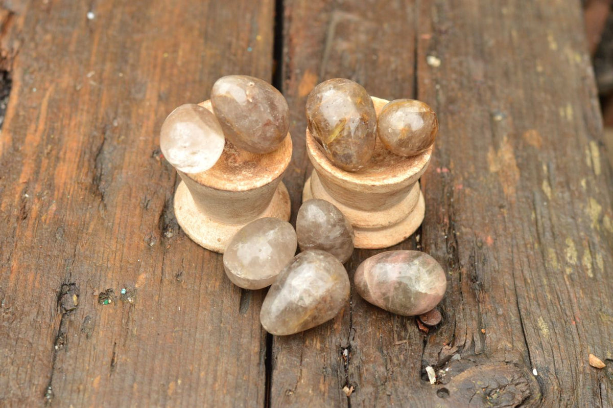 Polished Mini Morion Smokey Quartz Eggs x 35 From Madagascar - TopRock