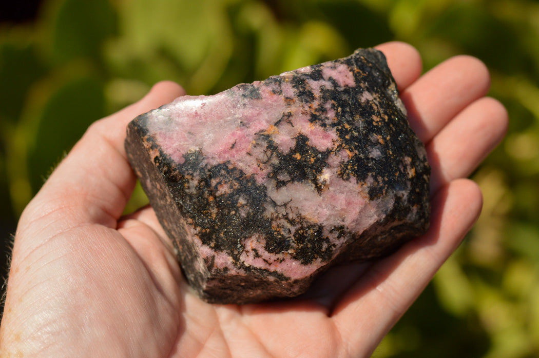 Polished One Side Polished Rhodonite Free Forms x 5 From Ambindavato, Madagascar - TopRock
