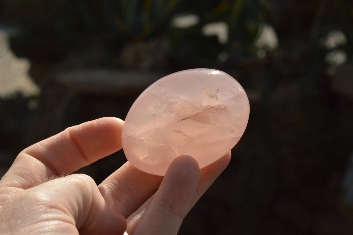 Polished Gemmy Pink Rose Quartz Gallets x 12 From Madagascar - TopRock